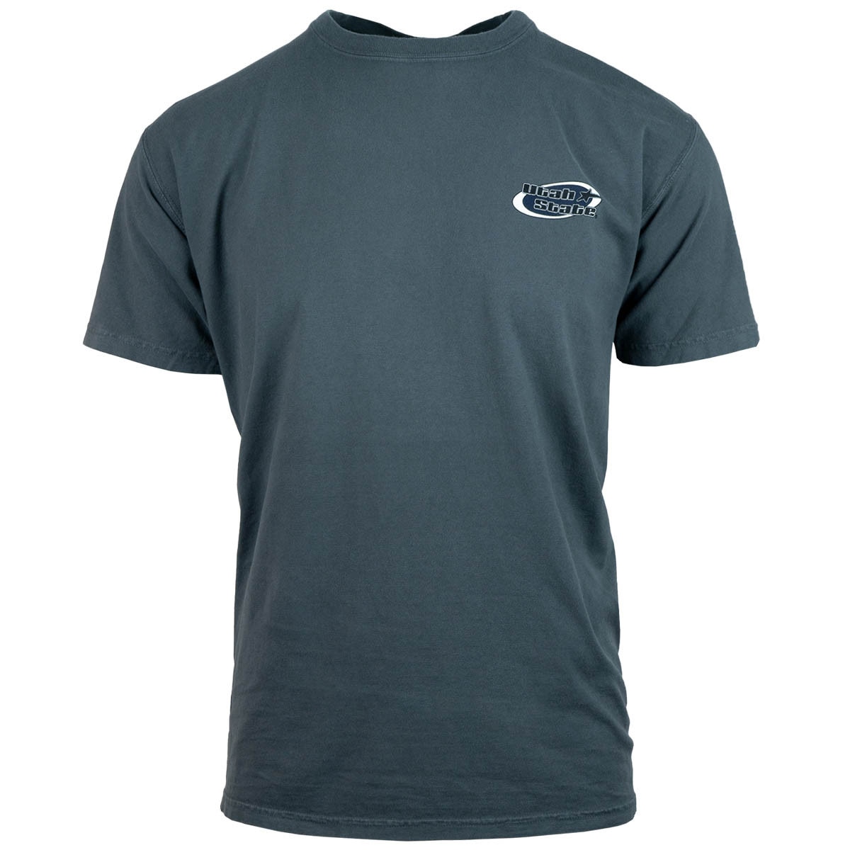Utah State circle vintage graphic ash grey unisex t-shirt